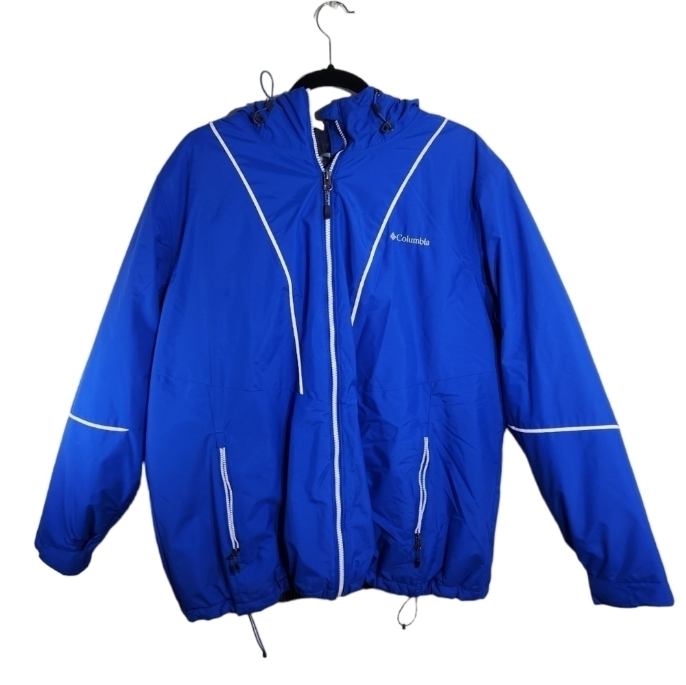 Columbia Thermal Coil Puffer Blue Jacket Mens 2X